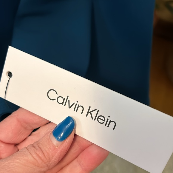 Calvin Klein Flutter Sleeve Dress Sz 8 NWT - Picture 6 of 9